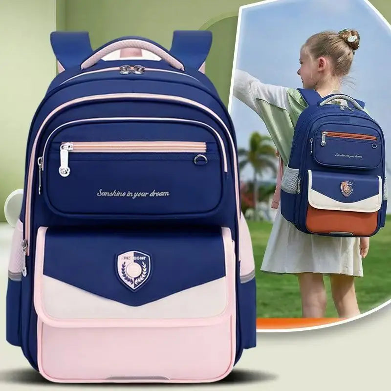 Sun Eight Orthopedic School Bag Grade 3-6 Primary Student Shoulder Backpack Large Capacity Light Water Proof Mochilas Escloares