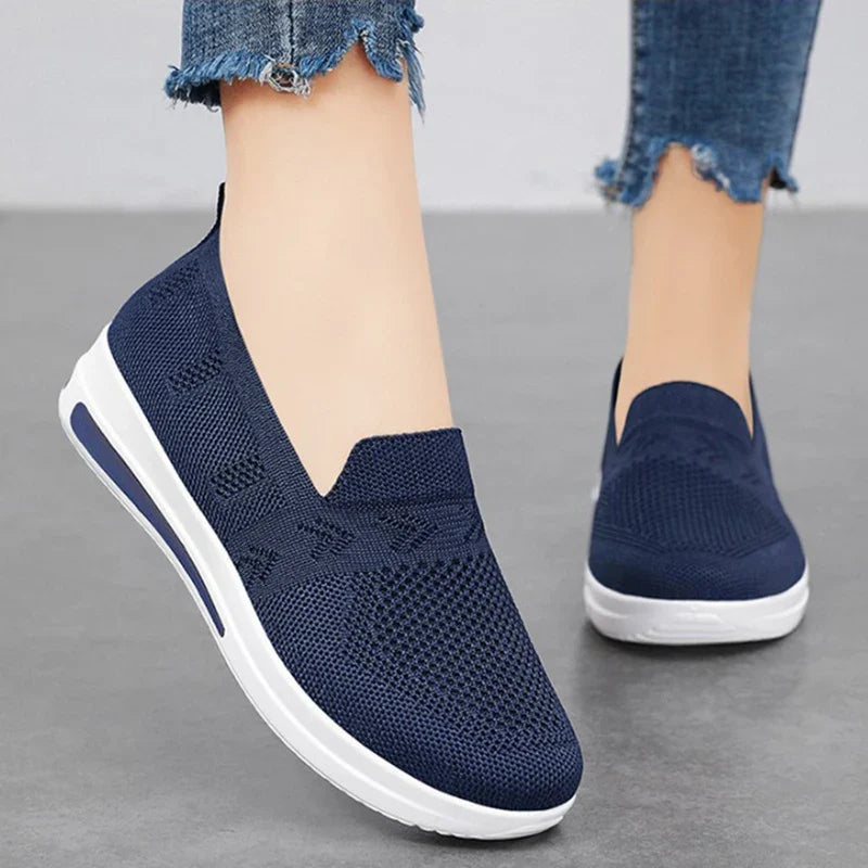 Spring New Women's Sports Shoes, Fashionable, Breathable, Lightweight, Non-slip, Wear-resistant, Casual Sports Shoes, Flat Shoes