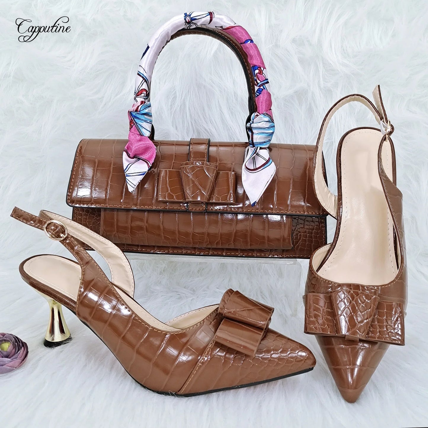 Green Women Shoes And Bag Set African Ladies High Heels Pumps Match With Handbag Sandals Clutch Escarpins Femmes Sandales YM2302