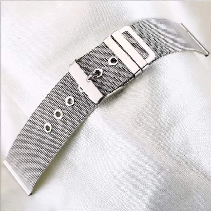 Motorola Moto Watch Milanese Mesh Buckle Band, Spring Bars & Tool
