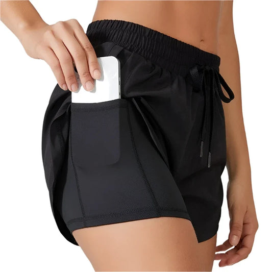 Neon Spandex Workout Shorts for Women