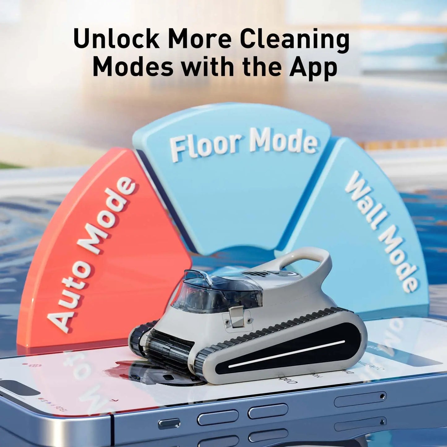 Seauto Crab Pro Cordless Robotic Cleaner, for Inground Pools Up to