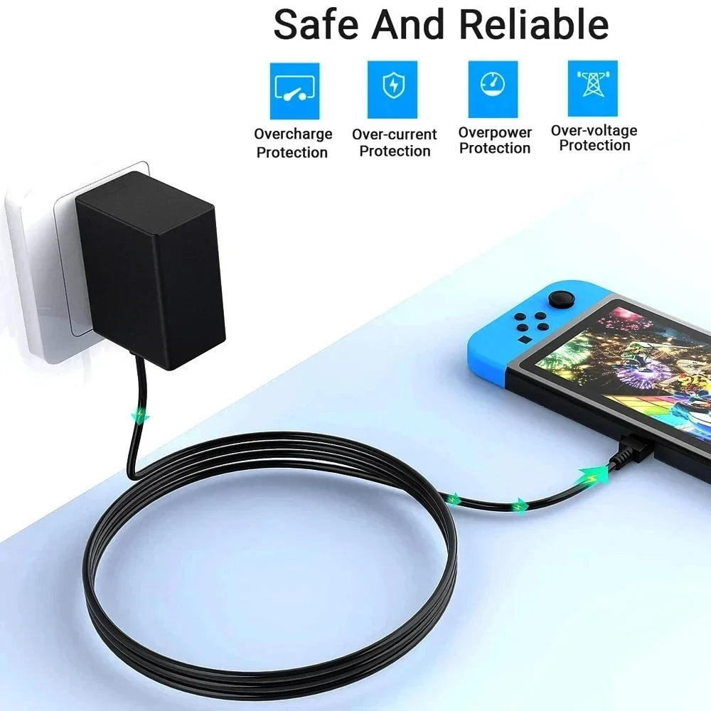Switch Power Adapter and Switch Lite Plug Fast Charger AC Adapter Mobile Phone Charger