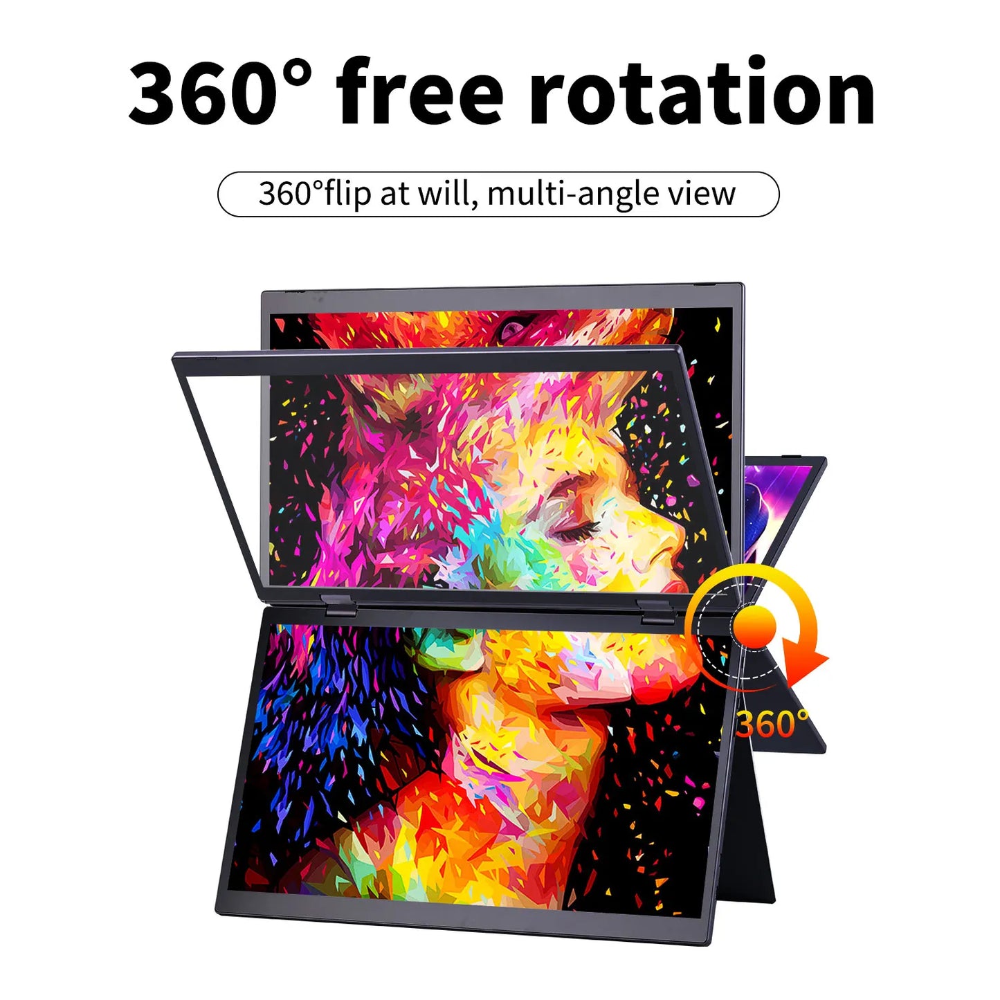 15.6 Inch Portable Monitor Dual Screen 1080p IPS External Second