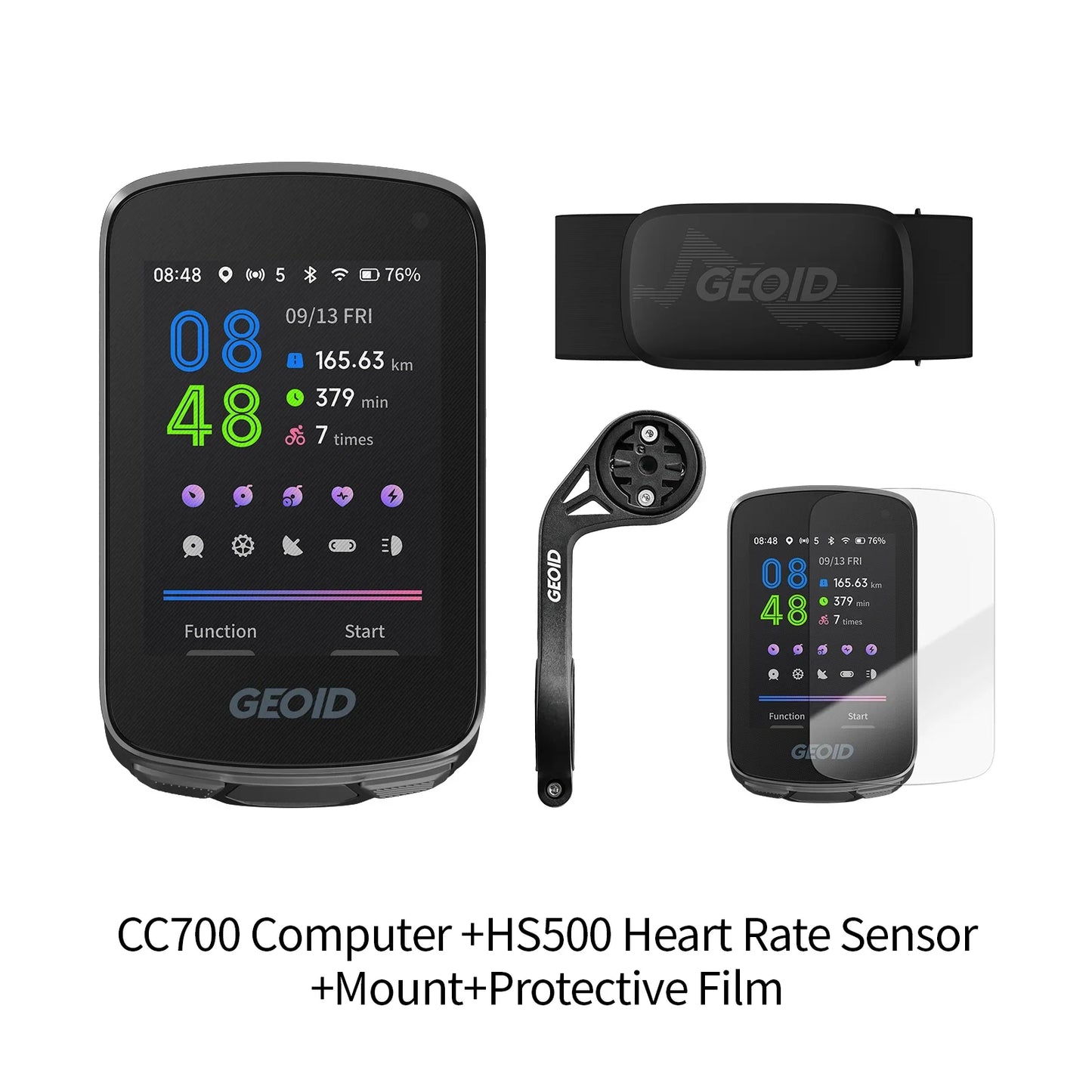 GEOID CC700 GPS Bike Computer 2.8-inch Color Screen Route Navigation Bicycle Speedometer WIFI Waterproof Cycling Odometer