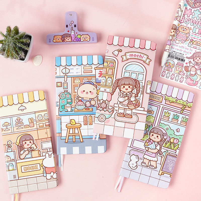 Cuaderno de papel cuadriculado bonito