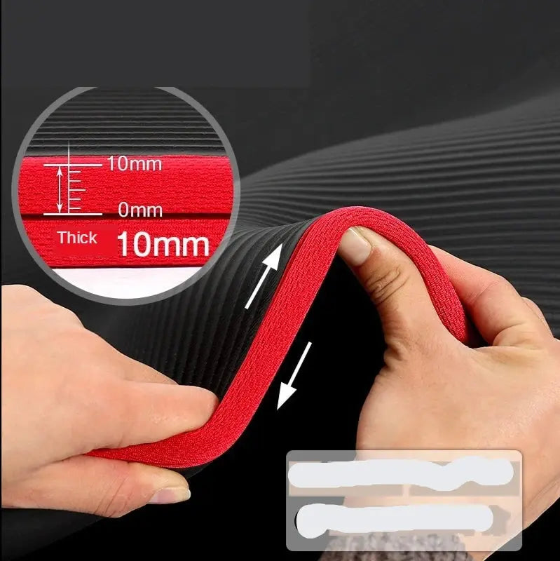 Thick  Non Slip Yoga Mat with Bonus Bandage
