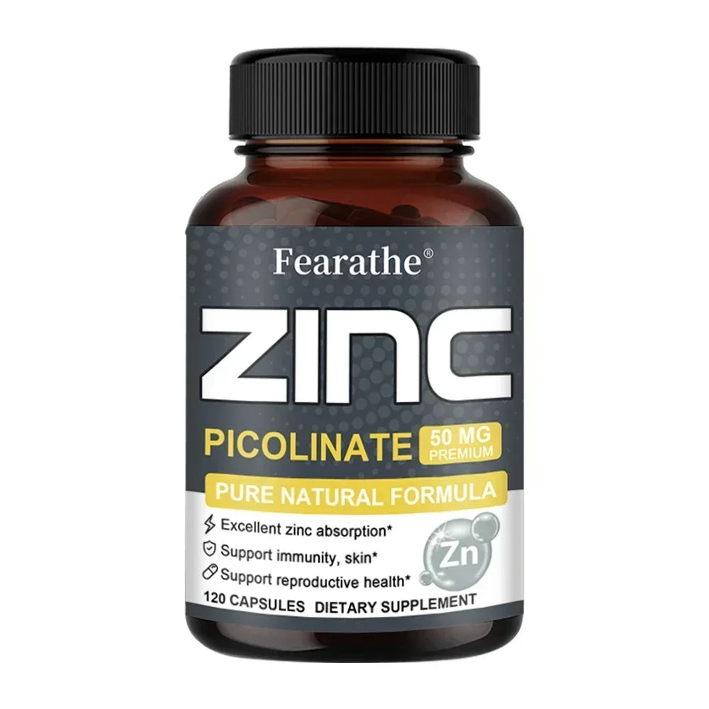 ZincMax 50: Refuerzo Inmunitario y de la Piel, Puro y Potente