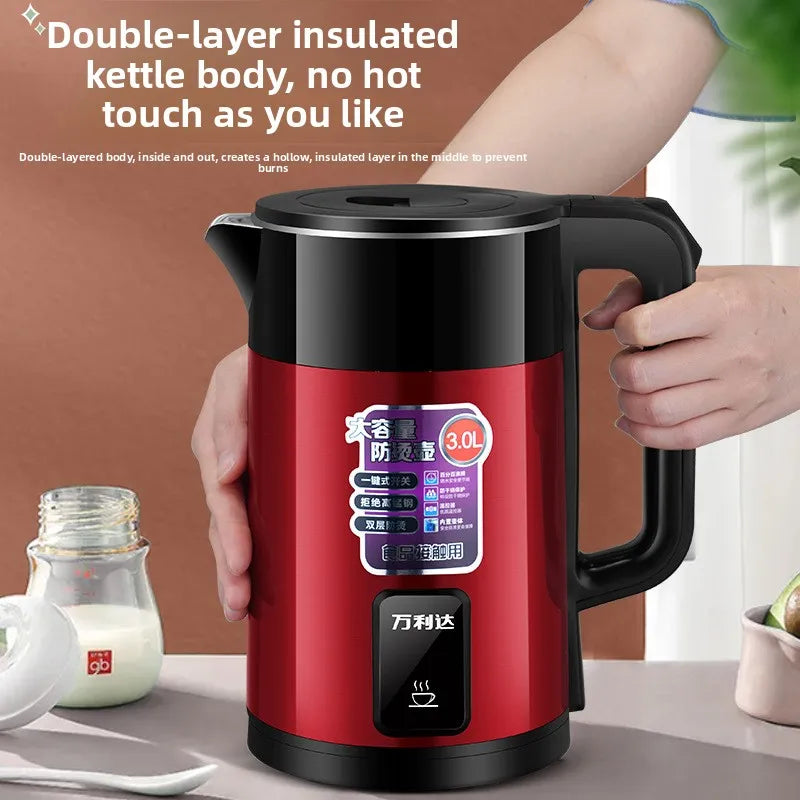 1500w Stainless Steel ABS Electric Kettle Auto Shut Off UK Plug Fast