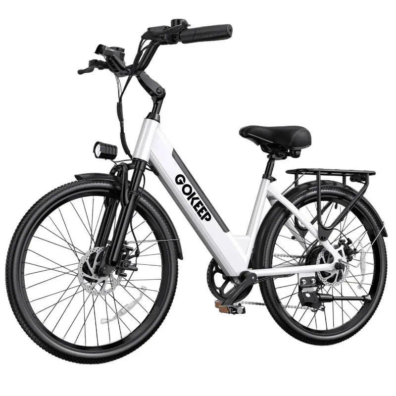 26-inch fashionable E-Bike, 600W brushless motor 48V-10.4ah lithium battery electric moped, adult electric bicycle