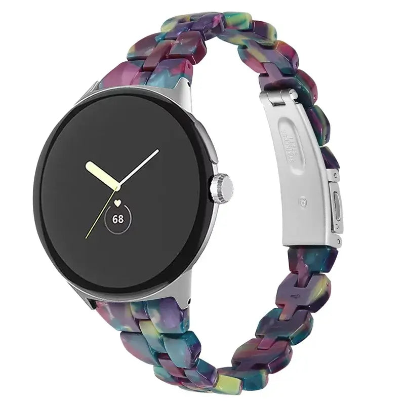 Google Pixel Watch 5, 4 & 3 41mm Resin Link Bracelet Band