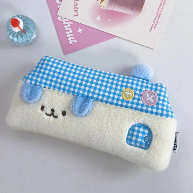 Estuche de lápices "Casa de cachorros kawaii"