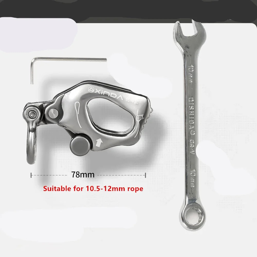 Stainless Steel Descender for Work & Rock Climbing
