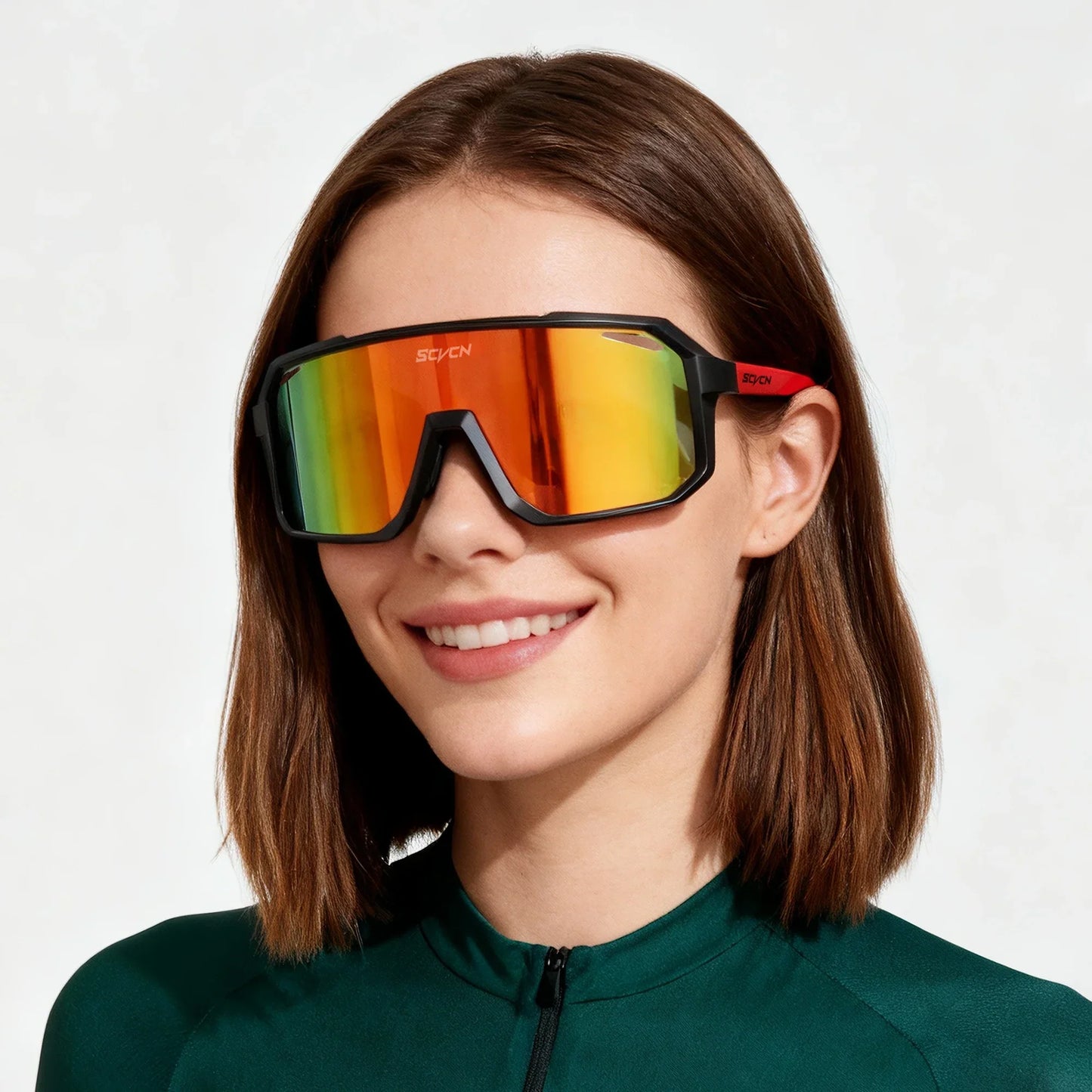 SCVCN Men Women Outdoor Bike Cycling Glasses UV400 Sport Sunglasses Mountain Bicycle Riding Eyewear Driving Fishing Running