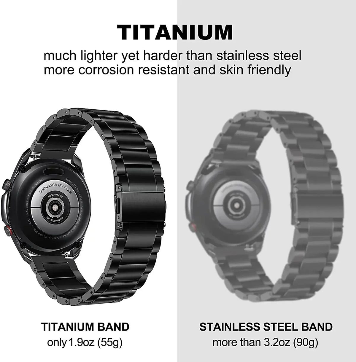 Suunto Race, Vertical & 9 Peak Titanium Link Bracelet