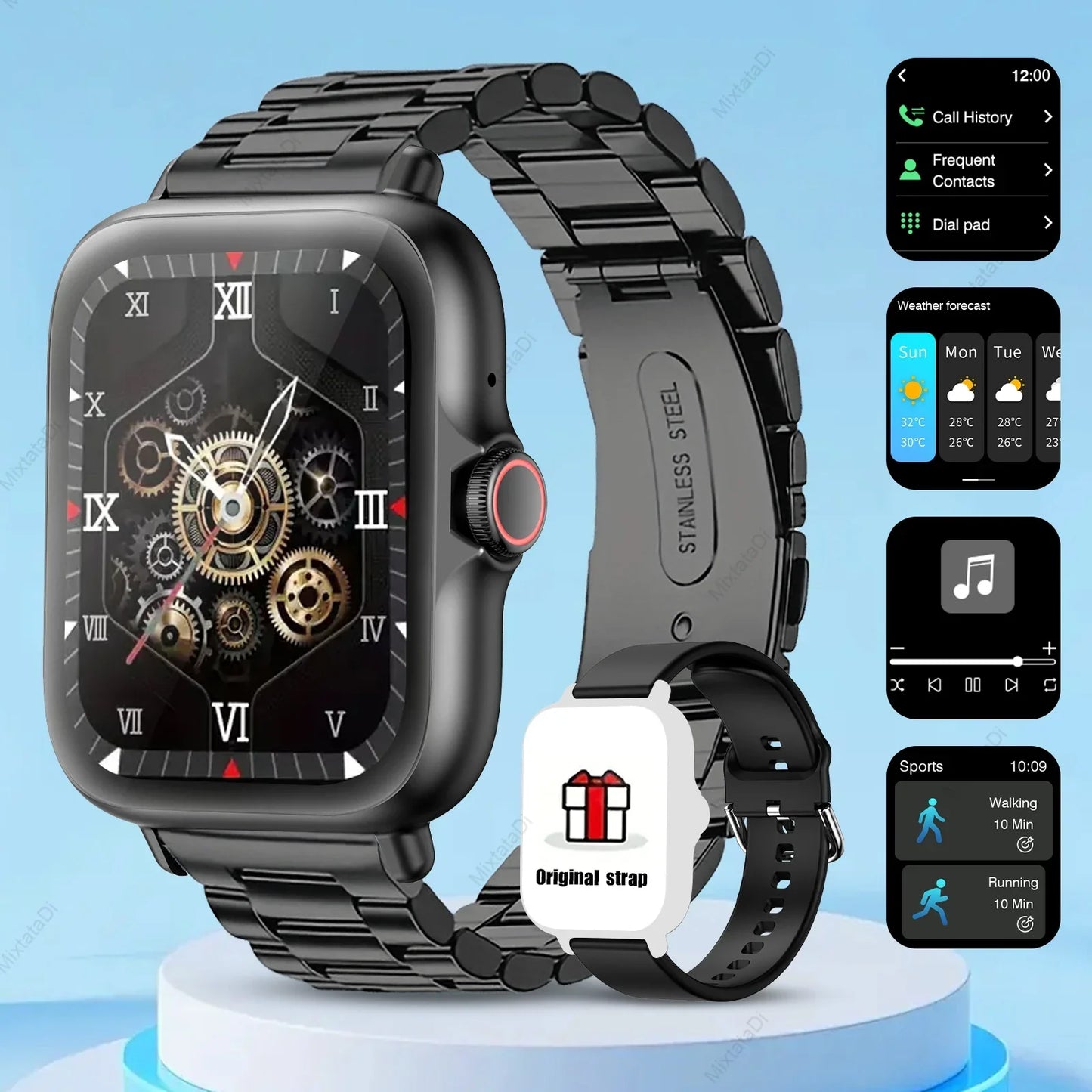 1.83'' Smart Watch with Message Answer Call Sleep Monitoring Sports