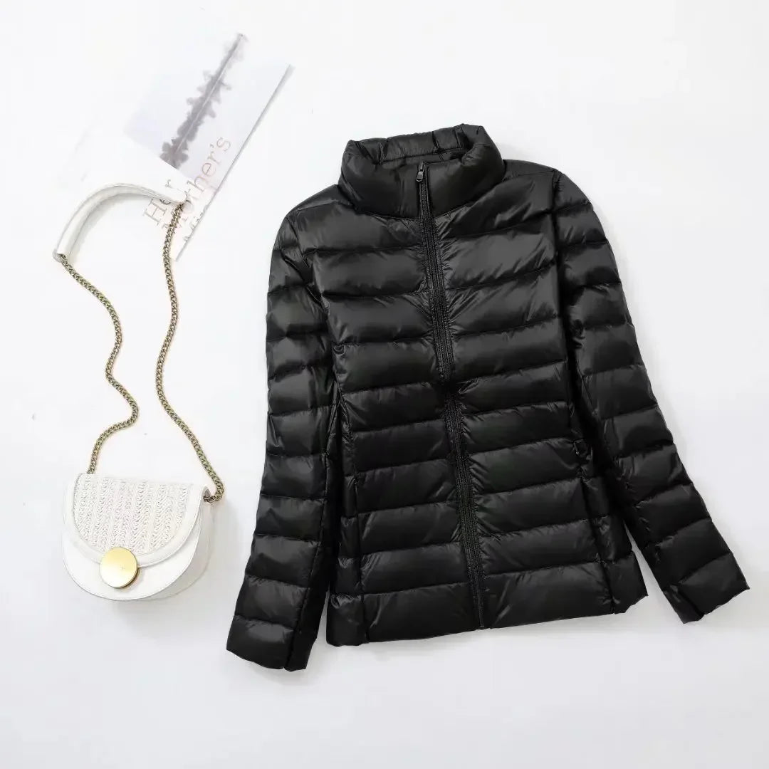 Plus Size down Jacket Female Short Ultra Lightweight Packable Puffer Coats Women Fashion 15 Colors Warm Slim Fit Parkas 7XL