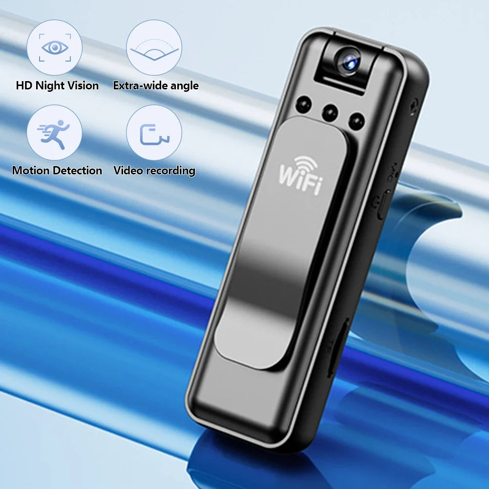 Portable WiFi Wireless Surveillance Camera Video Audio Recording All-in-One Motion Detection Camera for Home Security Outdoor