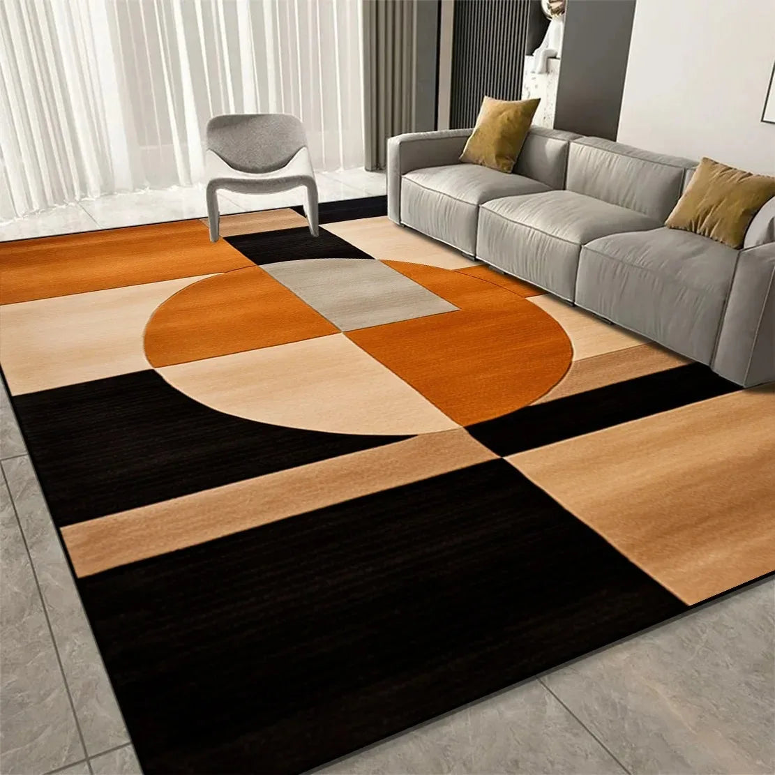 Large Geometric Carpets for Living Room Decoration Sofa Large Area Home Rugs for Bedroom Soft Non-slip Mat for Children