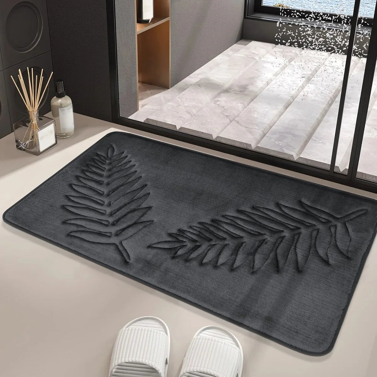 Absorbent Non-slip Bathroom Rug Memory Cotton Bathrooms Floor Rugs Bath Mat Living Room Bedroom Kitchen Home Carpet