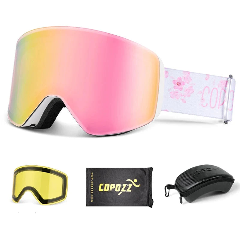 Magnetic Ski Goggles  Snowboard  Men & Women