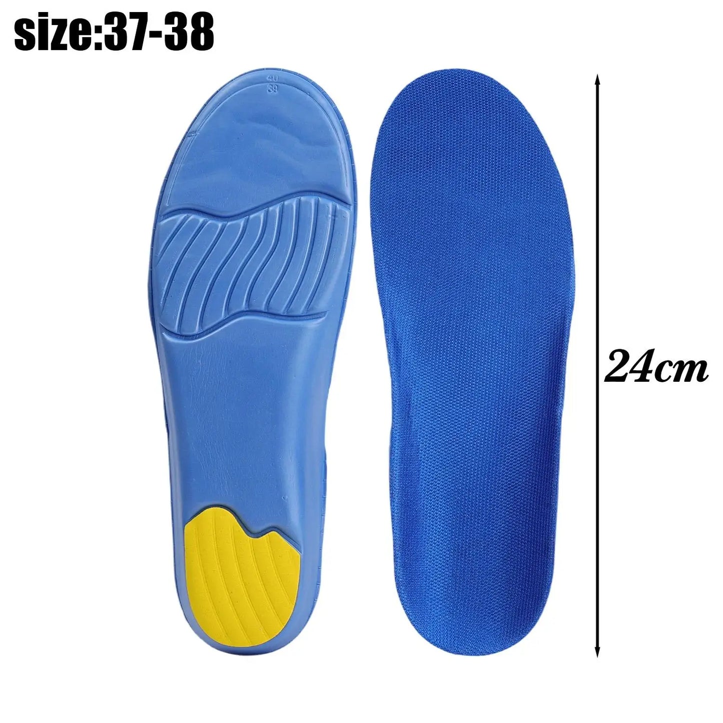 Arch Support Insoles Plantar Fasciitis Relief Orthotic Inserts Shock Absorption EVA Gel for Running Sports Shoes Work Foot Pain