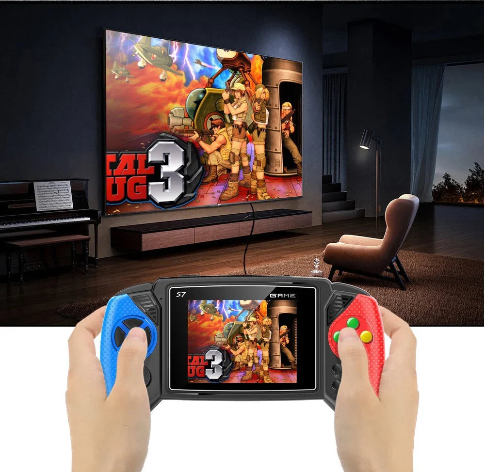New S7 Retro Handheld Game Console 3.5 inch LCD Screen Built-in 620 Games Console Rechargeable Nostalgic Game Console for Kids