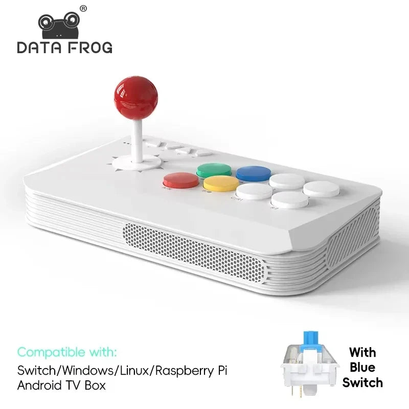 DATA FROG Y5A Arcade Stick For Switch 2 & Windows PC, Wireless Arcade Fight Stick with 2.4G Receiver
