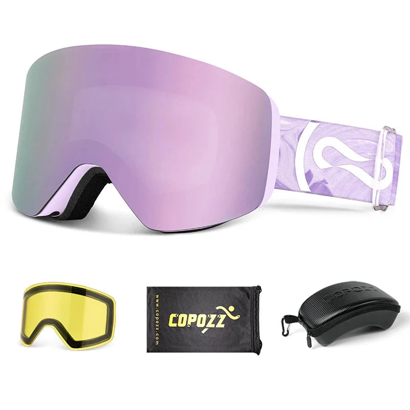 Magnetic Ski Goggles  Snowboard  Men & Women