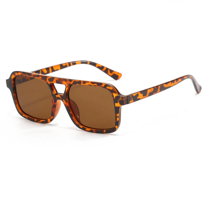 Hiking Camping 2024 New Double Beam Anti Light Glasses Personalized Small Frame Retro Glasses Y2K UV400 Outdoor Glasses Female