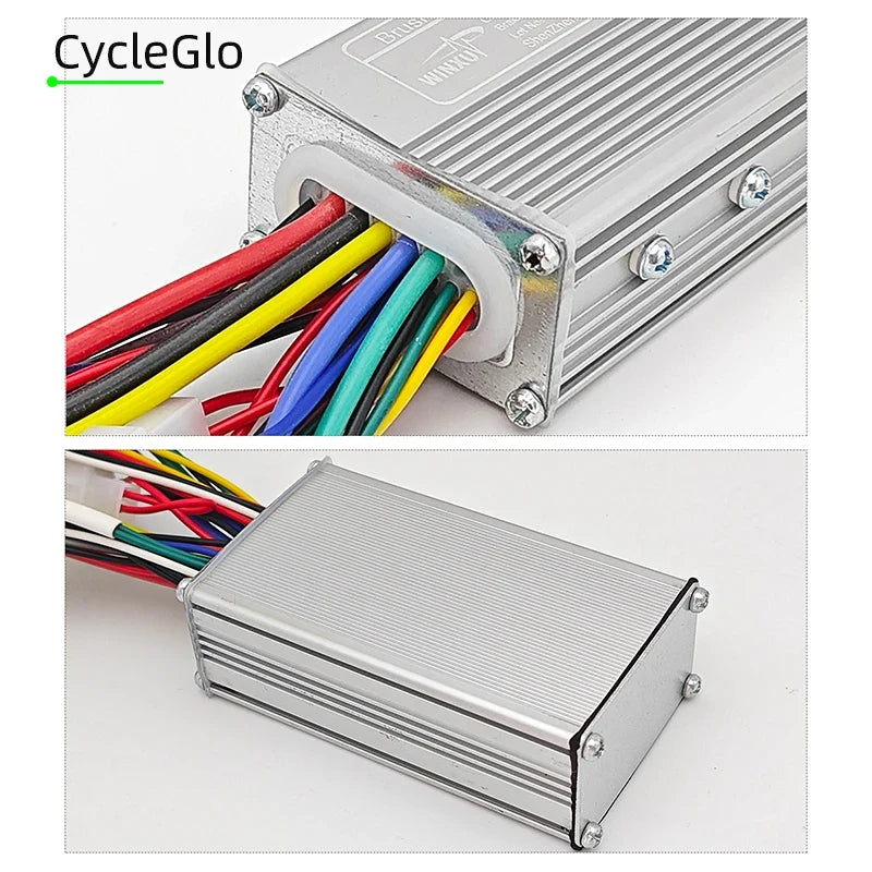 E-bike Brushless Motor Controller 24V 36V 48V 250W 350W with G51 LCD Display Kit Universal for Electric Folding Bike Scooter