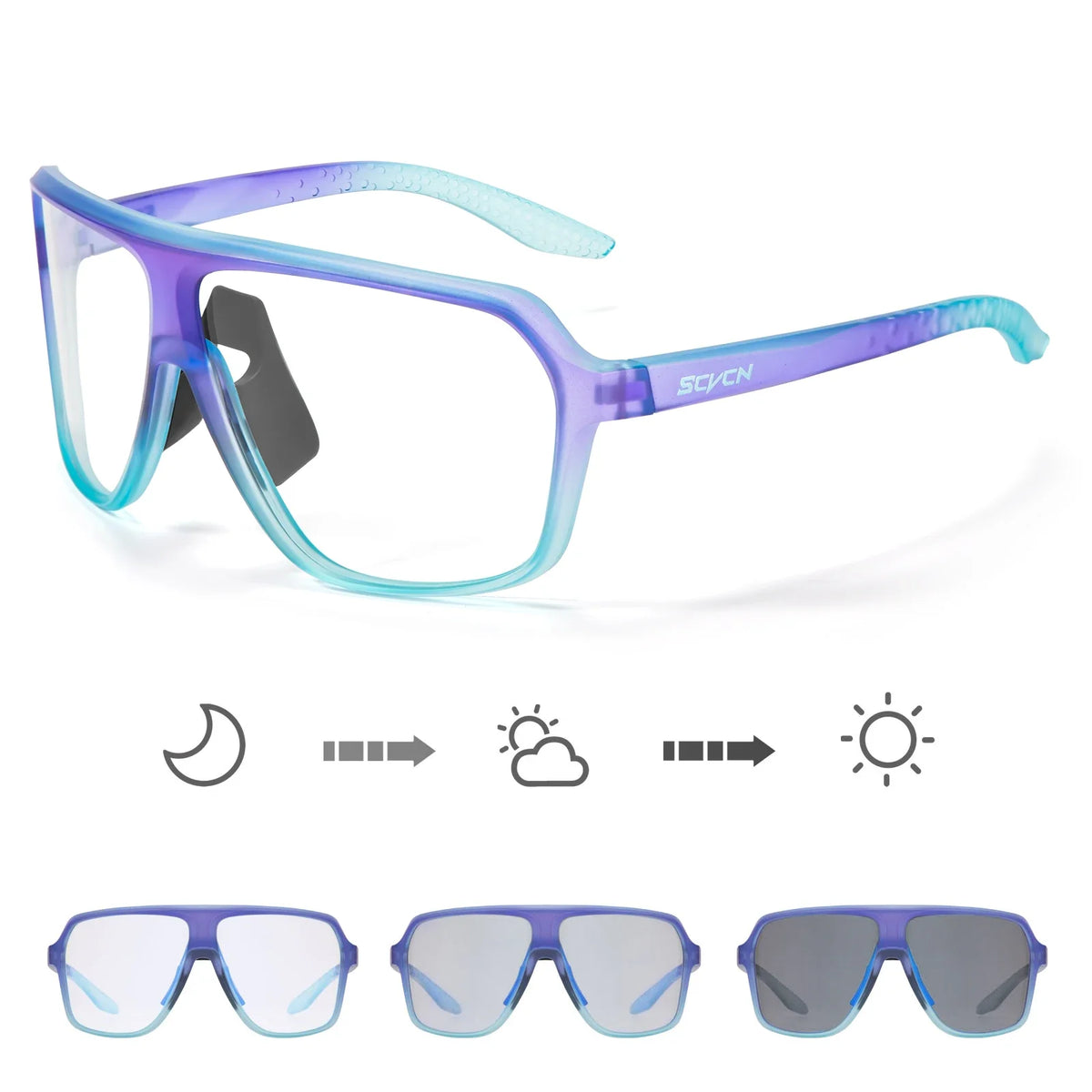 New UV400 Photochromic Cycling Sunglasses for Men MTB Road Bicycle Glasses Outdoor Sports Women Running Eyewear Bike Goggles