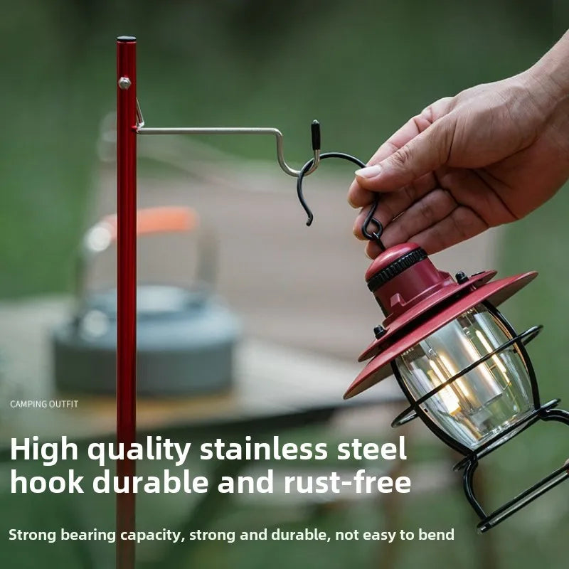 Camping Lantern Stand Ultralight Table Lamp Hanger Portable Detachable