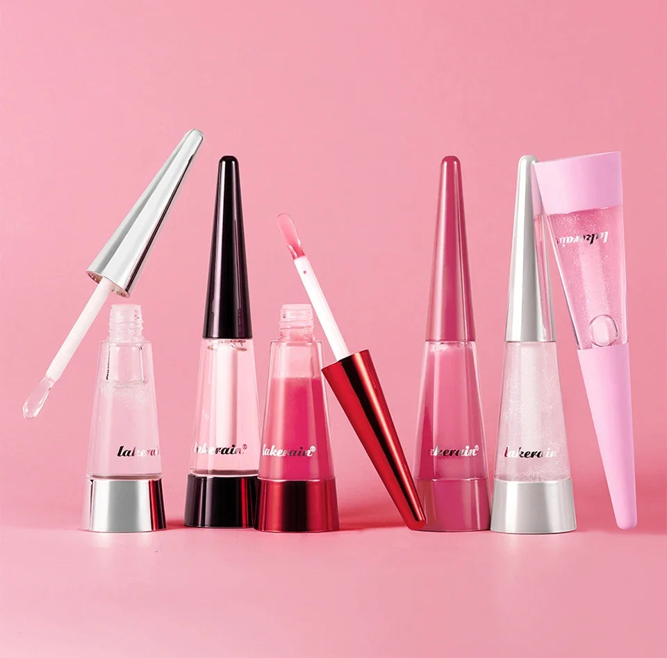 Lakerain Instant Lip Plumper Gloss Oil Lip Long-Lasting Moisturizer Volume Boosting Lip Oil Volumizing & Hydrating Non-Dry Plump