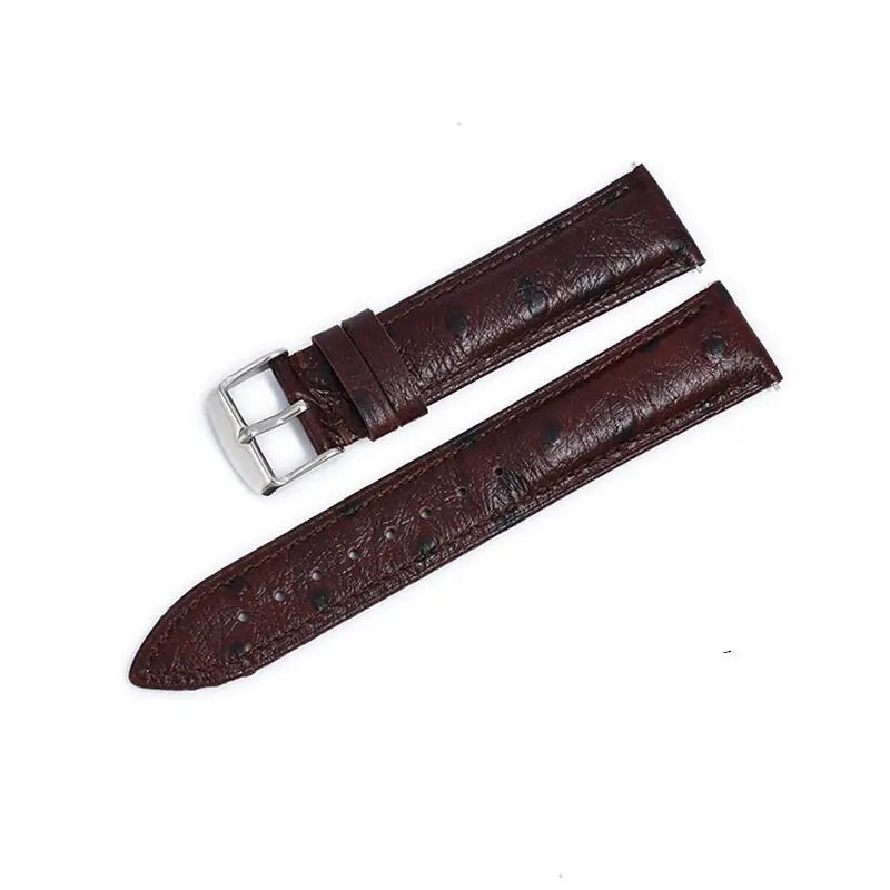 Suunto Race, Vertical & 9 Peak Ostrich-Pattern Leather Band