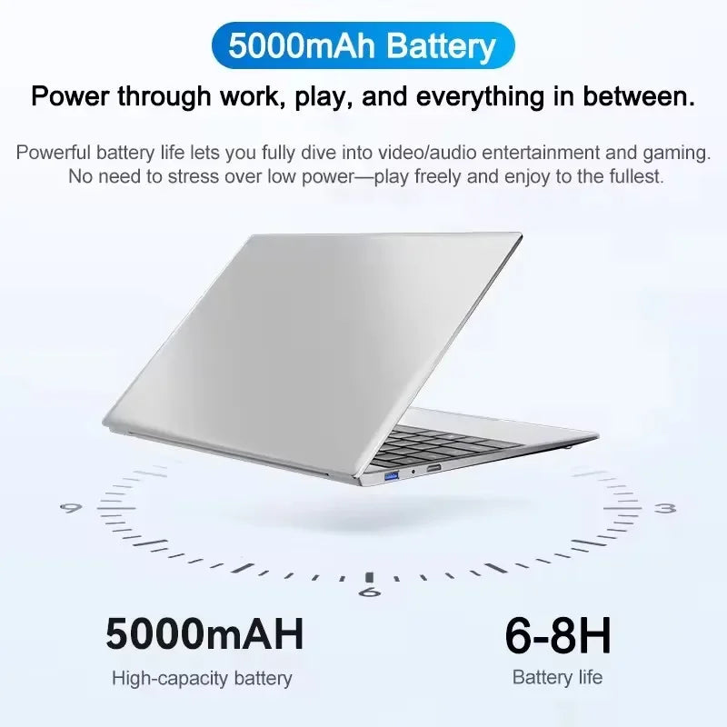 2026 14.1"Laptop Intel Core i7 8650U Portable Laptops Windows 11 Computer 4K HD 16GB 32GB RAM 1TB 2TB SSD Notebook Office