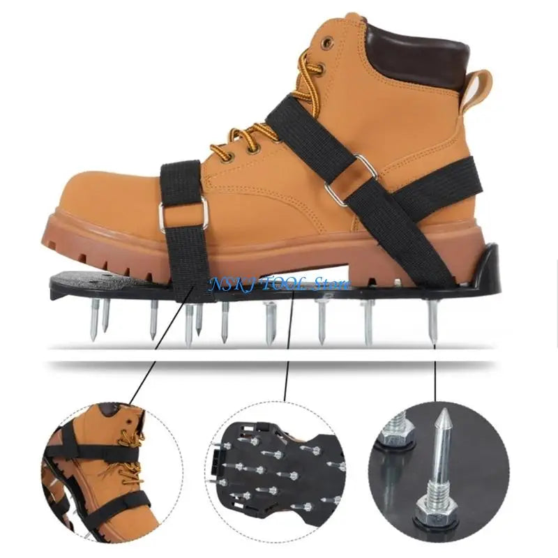 L8RC Professional Gardening Spikes Shoes Spiked Shoes For Effortless Lawn Oxygenation