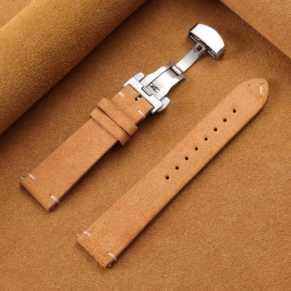 Huawei Watch & Watch GT Vintage Suede Band with Butterfly Clasp