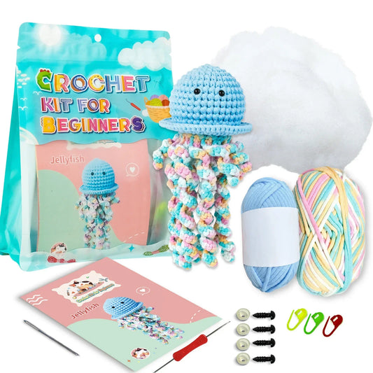 Medusa - Kit de ganchillo kawaii para principiantes