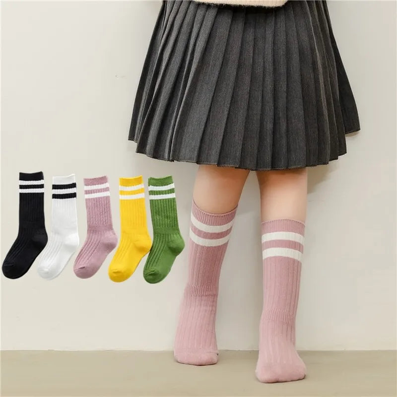 Kids' Striped Knee High Socks