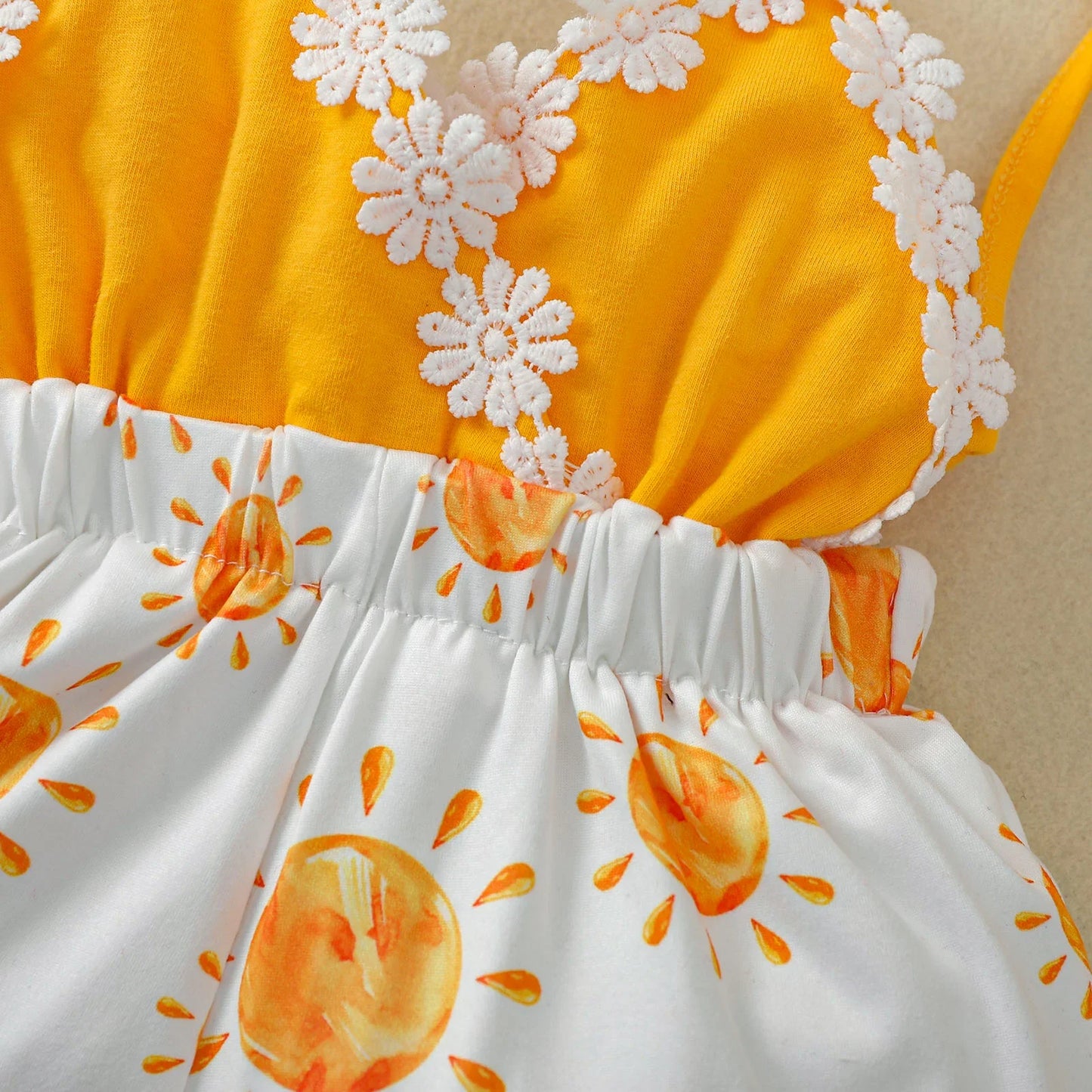 Summer Baby Girls Rompers Toddler Jumpsuits Newborn Girl Sun Printed
