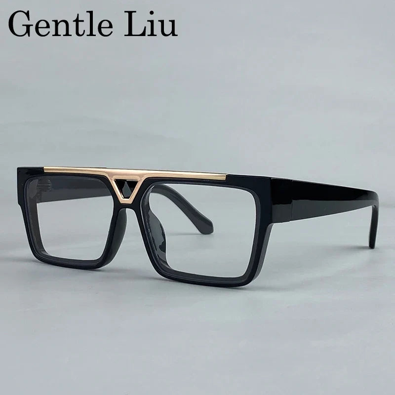 Polarized Oversized Steampunk Square Sunglasses Men 2025 Luxury Brand Big Frame Sun Glasses For Male Classic Retro Eyewear UV400
