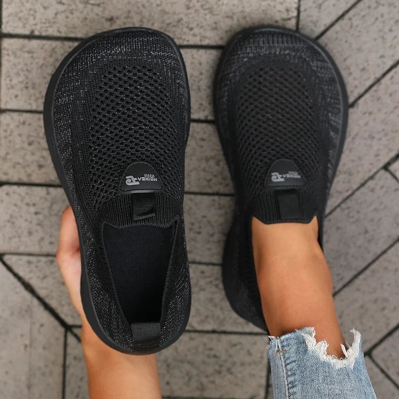 Barefoot Shoe Wide Footed Thick Soled Shoes for Both Men and Women 2025 New Spring Mesh Sports Shoes for Casual Tennis Female