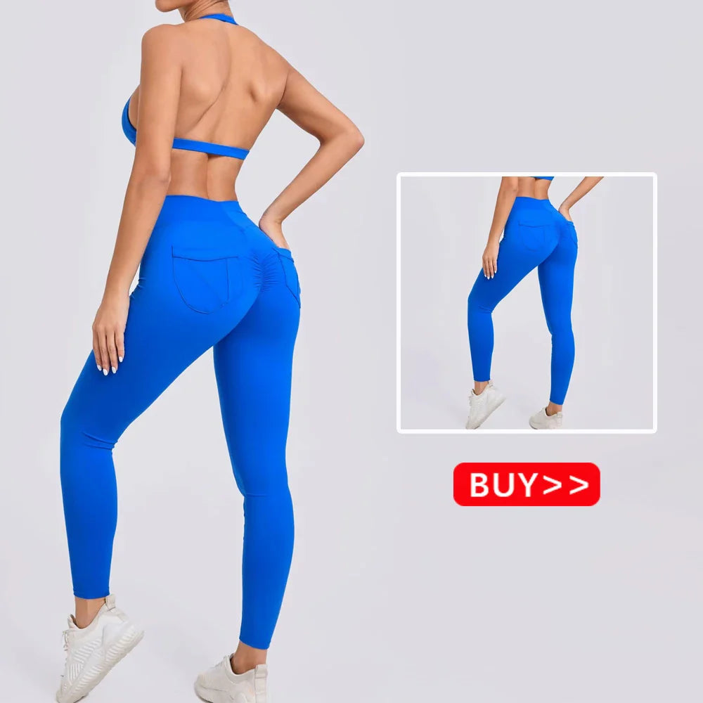Sujetador deportivo sexy sin espalda