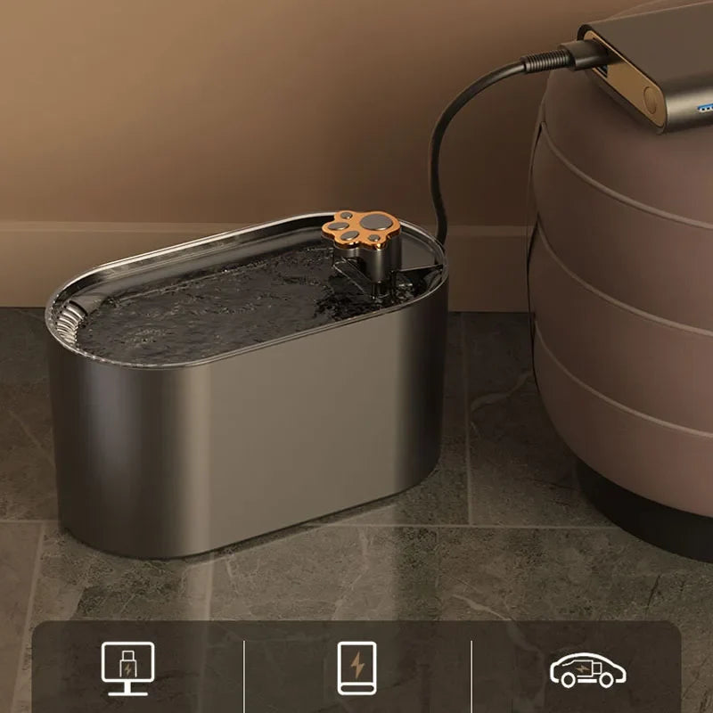 Large Capacity 3L Cat Water Fountain Automatic Recirculate Filtring Pet Fountain USB Electric Mute Cat Drinker Bowl Dispenser