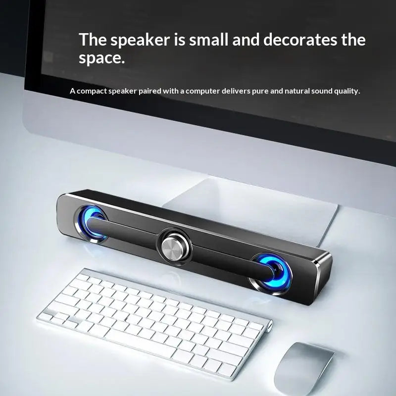 Bluetooth USB Wired Speakers Bar Stereo Speaker For Projector PC Laptop Phone