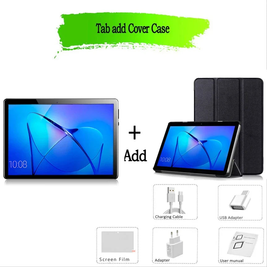 TABLET 10.1 Inch Tablet Android 13 Tablet 6GB RAM 128GB ROM 4G Mobile Phone Call Octa Core 8 CPU AI Speed-up 5000mAh Battery