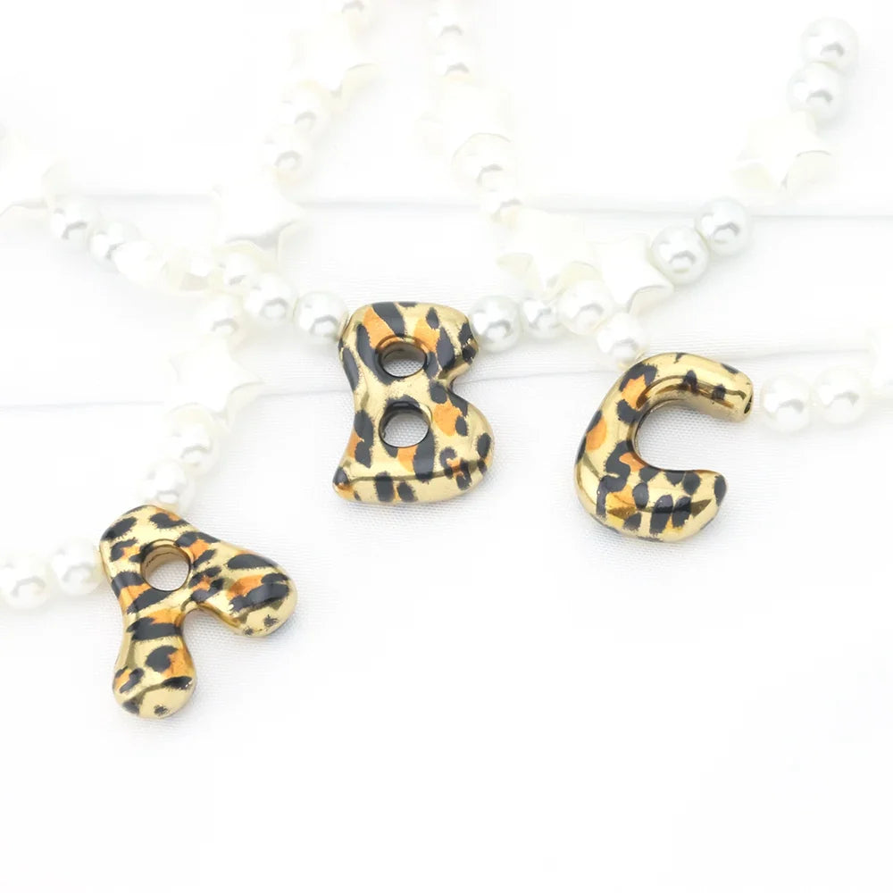 1Pcs Fashion Initial Charms 3D Stainless Steel 26 English Letter Pendant for Alphabet Charm DIY Jewelry Making