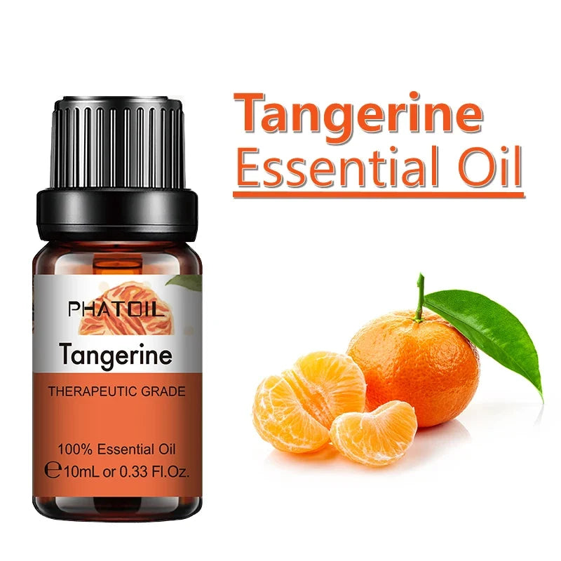 PHATOIL 10ml Ginger Essential Oil for Perfume Candles Making Spa Massage Humidifier Rose Jasmine Pine Needles Tangerine Thyme