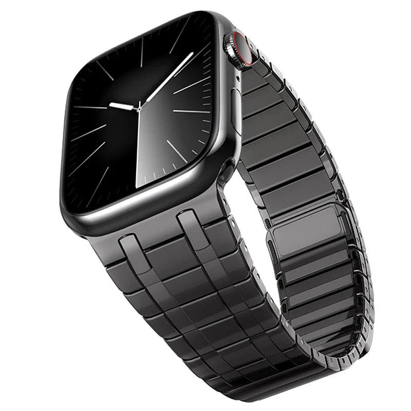 Apple Watch Magnetic Stainless Steel Band - Premium Titanium Color